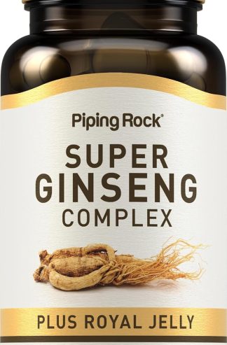 Piping Rock Ginseng Supplement | 100 Complex Capsules | with Royal Jelly