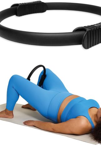 Gaiam Pilates Ring Fitness Circle, Toning Arms, Legs & Core