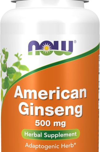 NOW Foods Supplements，西洋參（Panax quinquefolius）500 毫克，草藥補充劑，100 粒素食膠囊