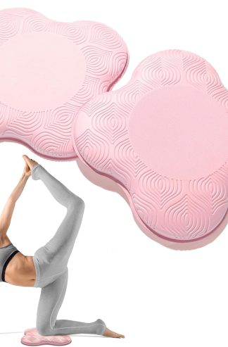 2 件裝瑜珈膝蓋和肘部枕頭 - 超厚泡沫，適合膝蓋、肘部、手腕、手和頭部 - 普拉提和護膝 - 男女支撐泡沫墊