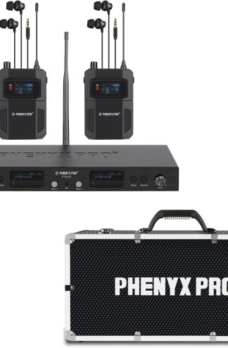 Phenyx Pro PTM-22 入耳式監聽器系統套裝，配有相容的大尺寸可自訂預切塊泡棉便攜包