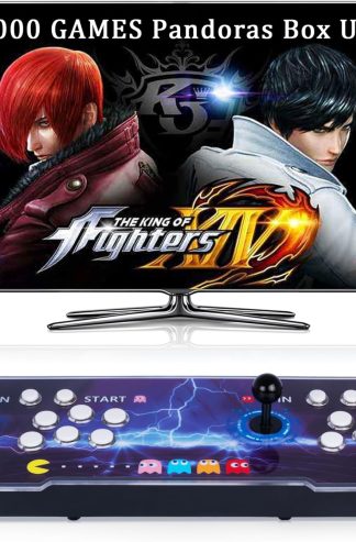 RegiisJoy 50000 合 1 潘多拉魔盒超級街機遊戲機，復古遊戲機，適用於 PC、投影儀和 4K 電視，3D 遊戲，搜索/保存/加載/暫停遊戲，1280X720，256G TF，USB-C 充電，內置揚聲器