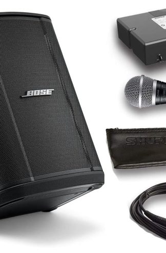 Bose S1 Pro Plus 藍牙喇叭系統套裝，含電池、Shure PGA48 麥克風、15 英尺 XLR 音訊線（6 件）