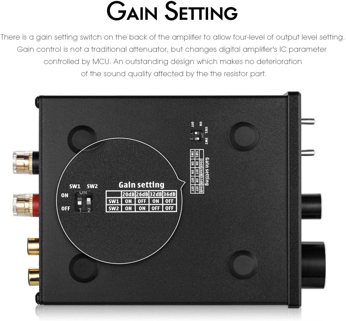 Nobsound G2 Subwoofer Power Amplifier Mini Mono SUB Amp 100W PBTL BTL Bridge Home Theater - Image 3