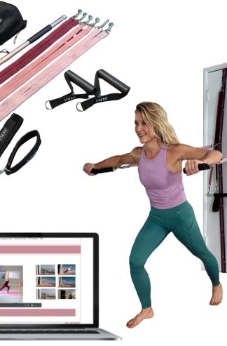 STAERK Pilates Suspension Training System - Premium Resistance Training Kit - At-Home Pilates for Strength & Flexibility - Resistance Bands Set for Home Gym, Travel, and Outdoors