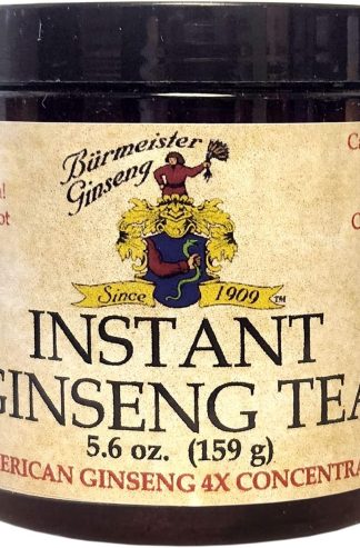 Burmeister 花旗參速溶茶 – 5.6 盎司，50 份，優質人參，易於冷熱沖泡，溶於冷水，天然能量和健康促進劑