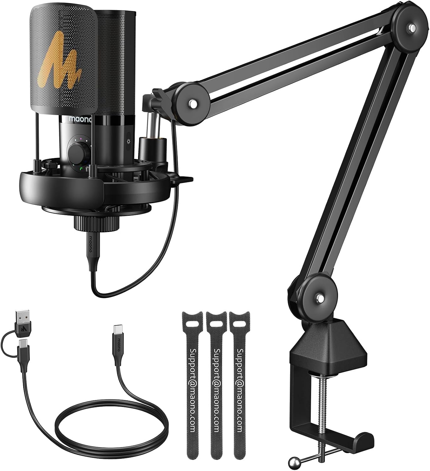 MAONO USB Studio Microphone for Streaming, Recording, Podcasting, Singing