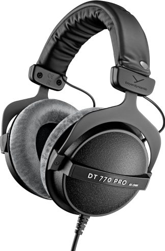 beyerdynamic DT 770 PRO 80 Ohm Over-Ear Studio Headphones in Gray. Enclosed Design, Wired for Professional Recording and Monitoring