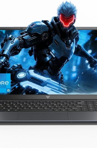 MALLRACE 筆記型電腦，配備 Intel Core i5 處理器（高達 4.5GHZ，12C/16T，相當於 i7-13620H），16GB DDR4 RAM 512GB SSD，WiFi 6，15.6 吋 IPS 顯示器，用於編輯、演示的 Windows 11 筆記型電腦