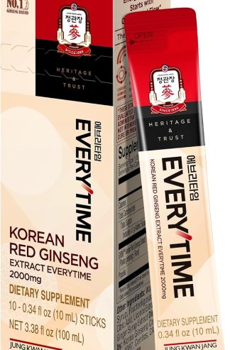 JUNG KWAN JANG Everytime Korean Red Ginseng Extract 2,000mg - 10 Sticks
