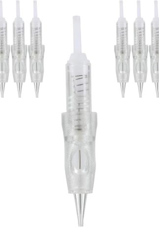 10 件裝 M3 針筒，帶安全膜 - 兼容 Mellie Microblading 出品的 Intelli、Lady、Meraki 和 Arrow 永久化妝機（針頭，1RL .20mm）