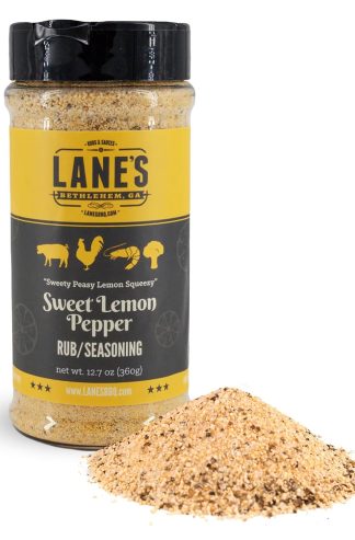 Lane的甜檸檬胡椒調味料，全天然檸檬調味料與柑橘，檸檬胡椒粉和蜂蜜，在美國製造，12.7盎司