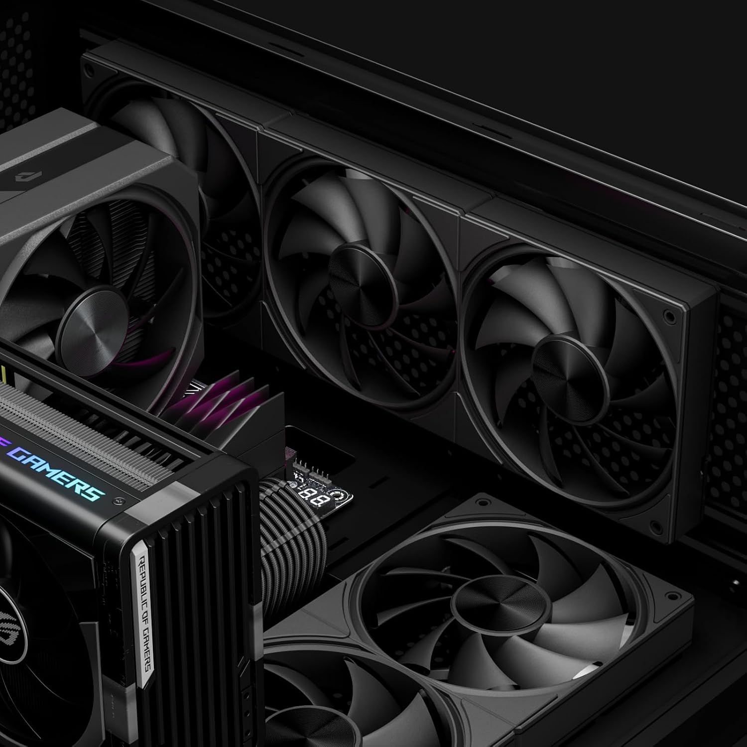upHere 360mm All-in-One Computer Case Fan with PWM 4-Pin Interface High Performance Cooling Low Noise for Enhanced PC Cooling U3K3 - Image 6