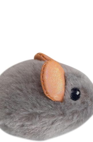 Catstages Squeak Squeak 老鼠貓玩具，帶觸摸激活聲音和貓薄荷，灰色