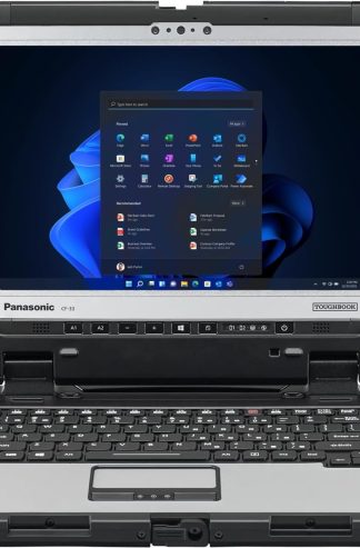 Panasonic Toughbook CF-33 MK1,堅固二合一,Intel Core i5-7300U(高達 3.5GHz),12 吋 QHD 觸控螢幕 + 數位轉換器,8GB RAM,256GB SSD,4G LTE,高級鍵盤,Windows 11 Pro,銀色(續訂)