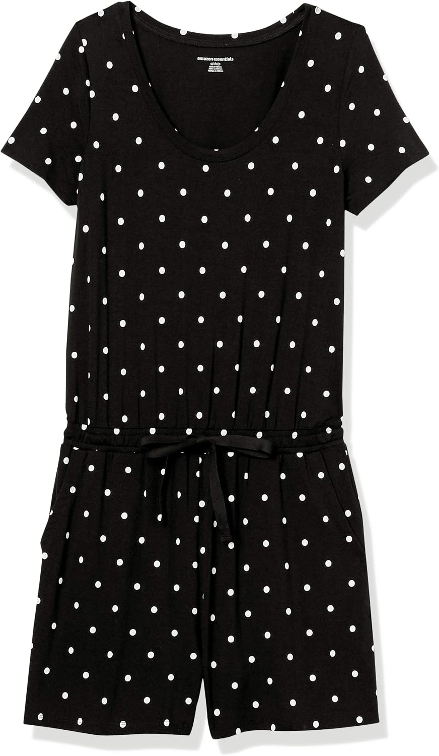 Amazon Essentials Women's Casual Summer Short-Sleeve Scoop Neck Romper with Elastic Waist - Image 5