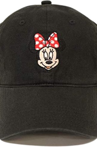 Concept One 迪士尼米妮水洗棉質可調式弧形帽簷棒球帽