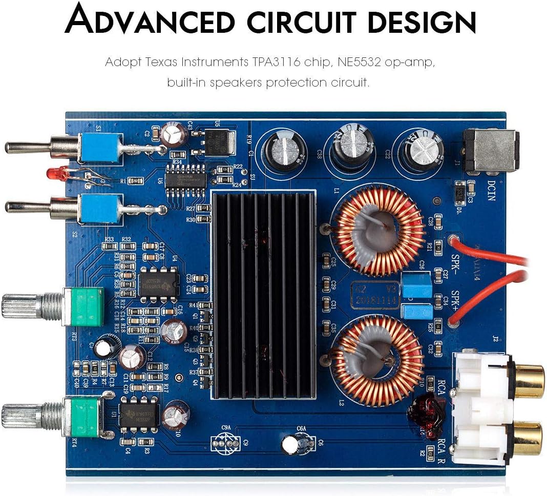 Nobsound G2 Subwoofer Power Amplifier Mini Mono SUB Amp 100W PBTL BTL Bridge Home Theater - Image 7
