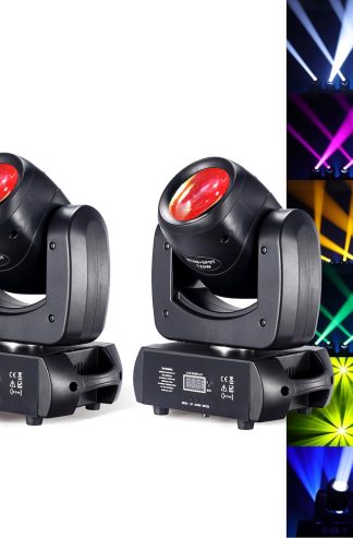 120W LED Moving Head Dj Light Roto Prism Beam Stage Lights 8 GOBOs 8 Colors DMX 512 12CH Sound DJ Lighting for Disco Party Events Wedding Stage Lighting (2)