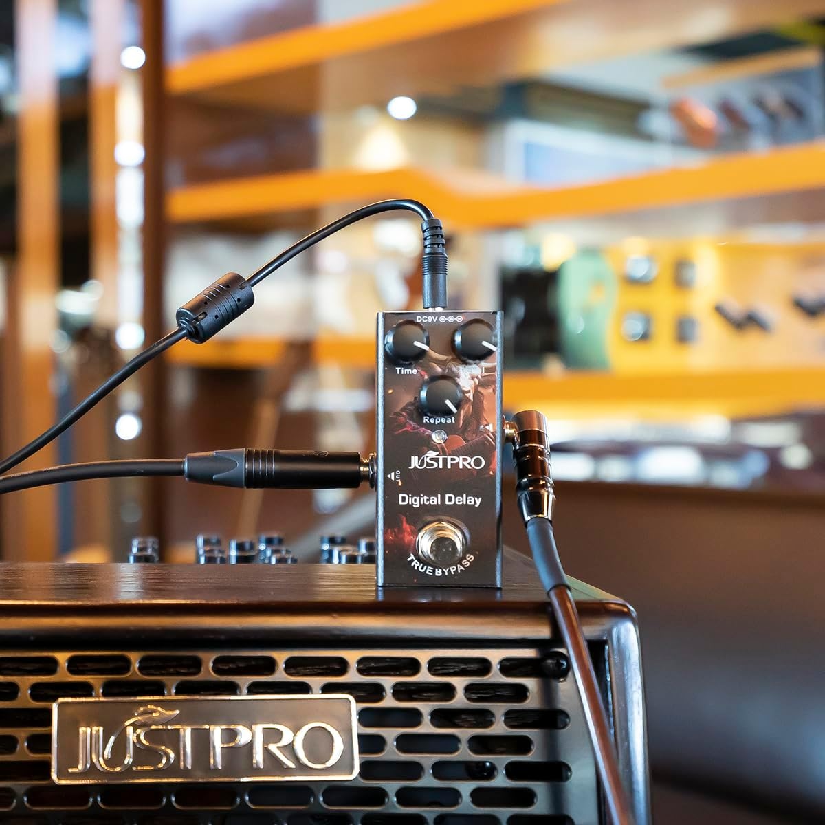 Delay Guitar Pedal, Digital Delay Electric Guitar Effect Pedal Single Type DC 9V True Bypass - Image 4