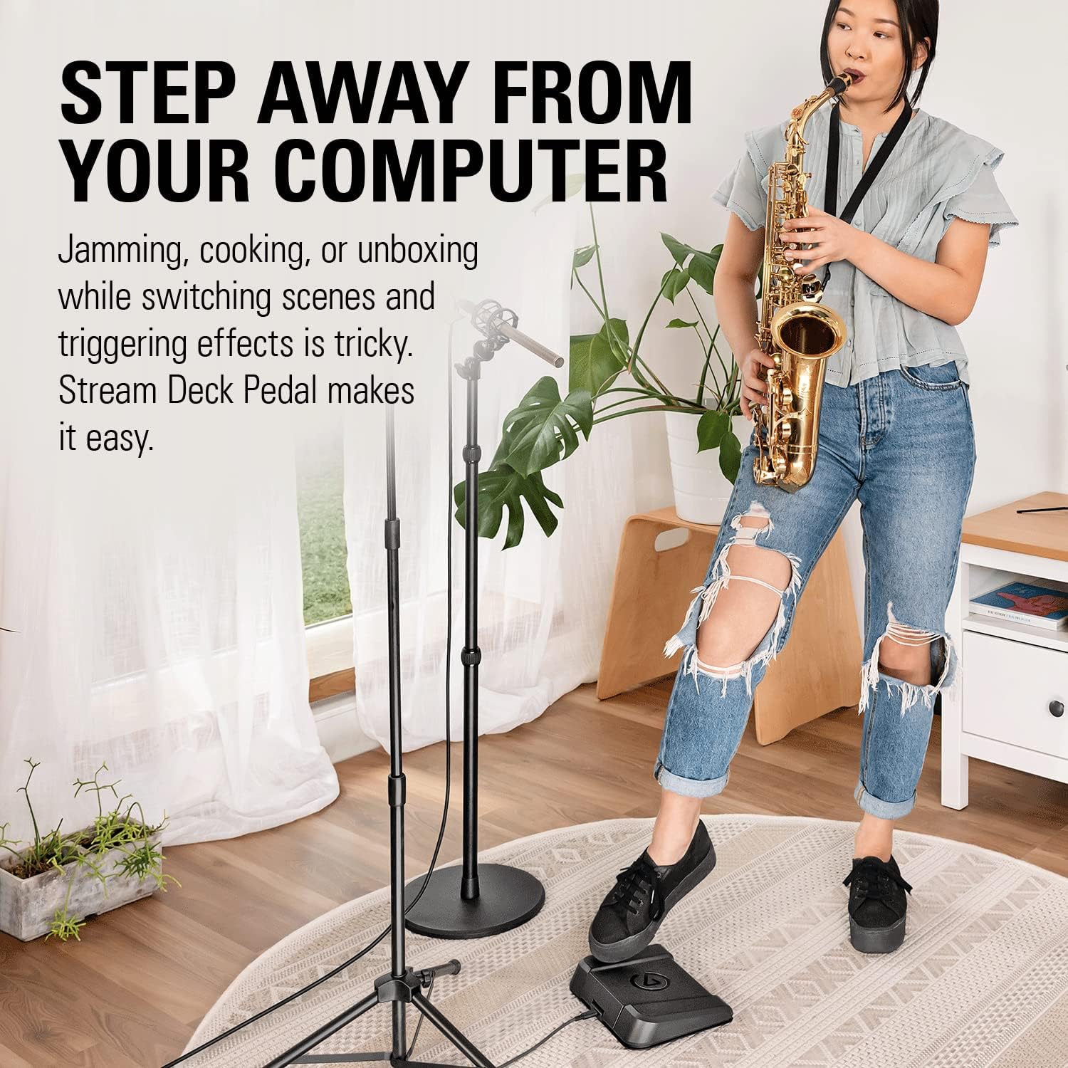 Elgato Stream Deck 踏板 – 免提工作室控制器、3 個宏腳踏開關、在 OBS、Twitch、YouTube 等應用程序和軟件中觸發操作,適用於 Mac 和 PC(更新版) - Image 5