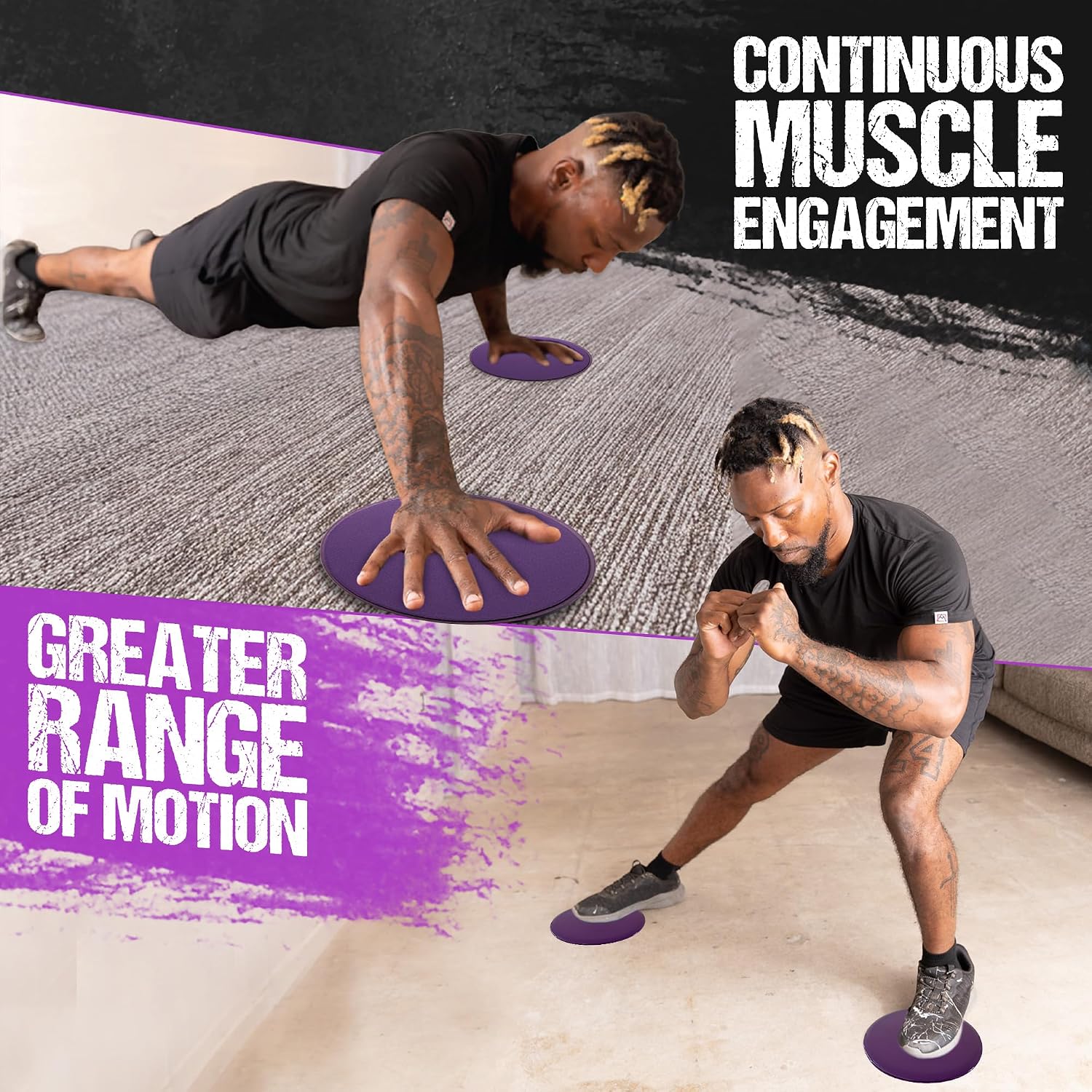 Gliding 9” Sliders for Working Out on Any Floor, 1 Pair + 4 Videos - Image 5