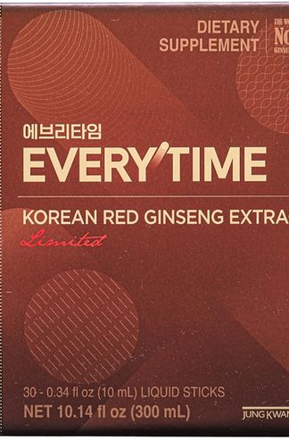 JUNG KWAN JANG Everytime Korean Red Ginseng Extract Energy Boost 30 Sticks