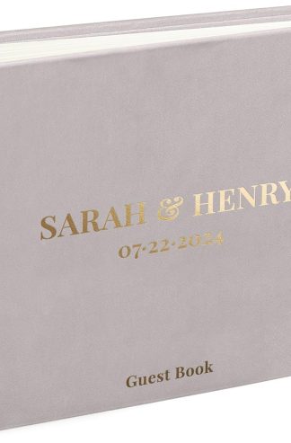 婚禮留言簿替代方案 - 適用於所有即時照片尺寸的天鵝絨相冊 - 迷你寬方形 - 4x6 2x6 照相亭相冊 - 帶口袋的留言簿 - 回憶剪貼簿 - 手工活動簿