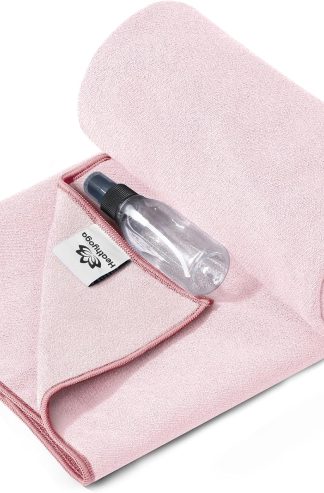 Yoga Mat Towel Non Slip for Hot Yoga Towel with Silicone Grip & Free Spray Bottle, 72"X26" Extra Large Microfiber Yoga Towel for Bikram, Pilates, Fitness