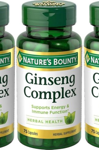 Nature's Bounty 人參複合草本保健膠囊 75 粒（3 包）