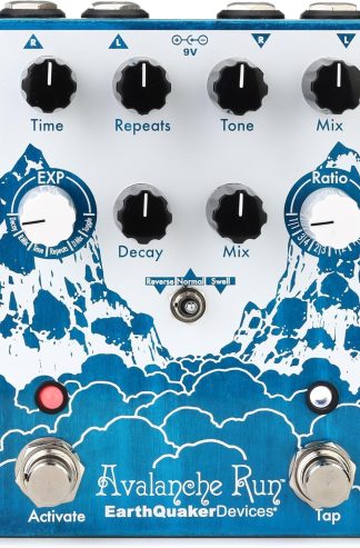 EarthQuaker Devices Avalanche Run V2 立體聲混響與延遲帶 Tap Tempo 吉他效果踏板