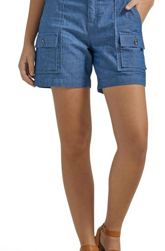 Lee Women's Flex to-to中期放鬆身心6英寸貨物短