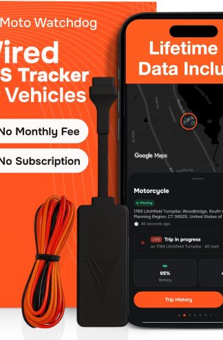 Wired GPS Tracker for Vehicles, No Subscription, No Monthly Fee