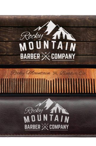Hair Comb - Wood with Anti-Static & No Snag with Fine and Medium Tooth for Head Hair, Beard, Mustache with Premium Carrying Pouch in Design in Gift Box
