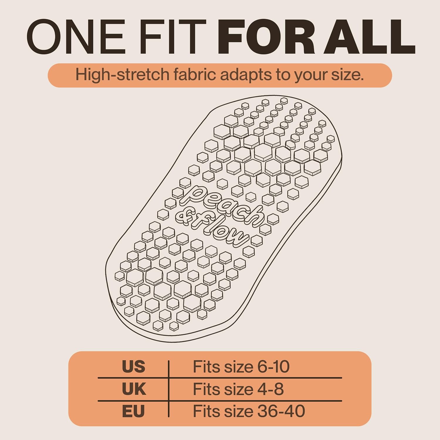 Pilates Socks with Grips for Women, Cute, Non Slip, US 6-10 - Image 6