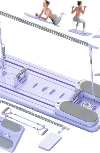 普拉提板 - 普拉提塑身機板、便攜式多用途普拉提塑身機、家用普拉提套裝，適合居家鍛鍊、健身、訓練、腹肌、核心設備