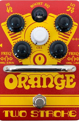 橙色兩衝程主動雙參數EQ/Boost Guitar效果踏板