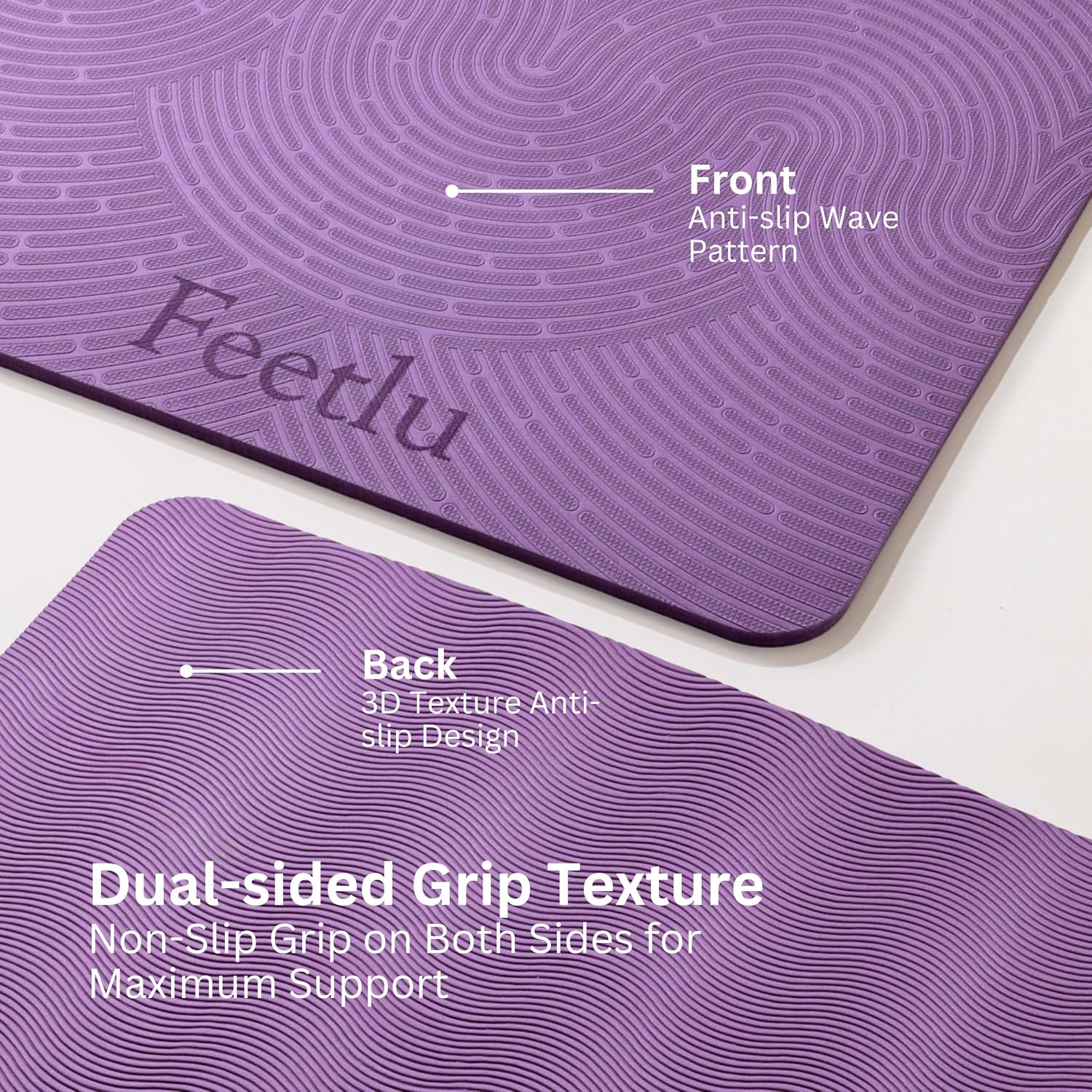 Cushioned Exercise Mat PRO, 74" x 26" x 12mm - Image 4